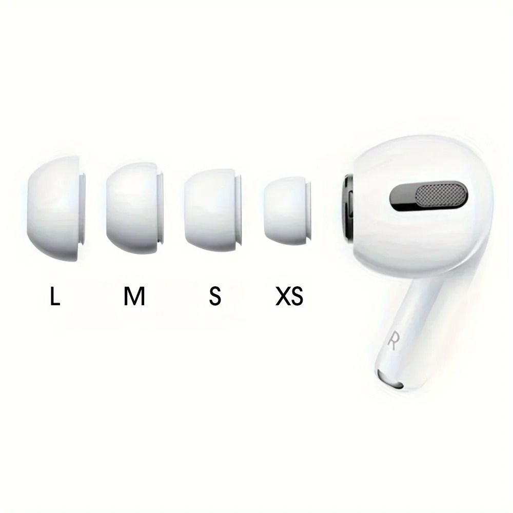 White Comfort Fit Ear Tips for AirPods Pro 1 and 2