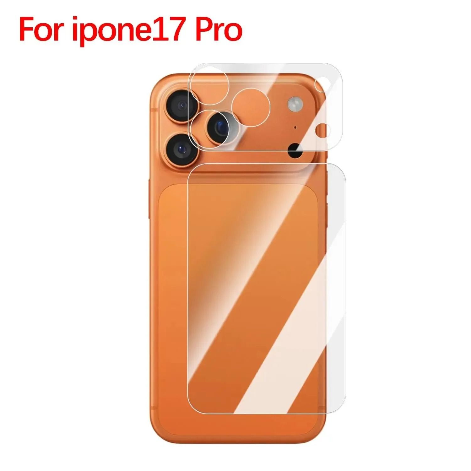 Clear Back and Camera Lens Protector for iPhone 17 Pro