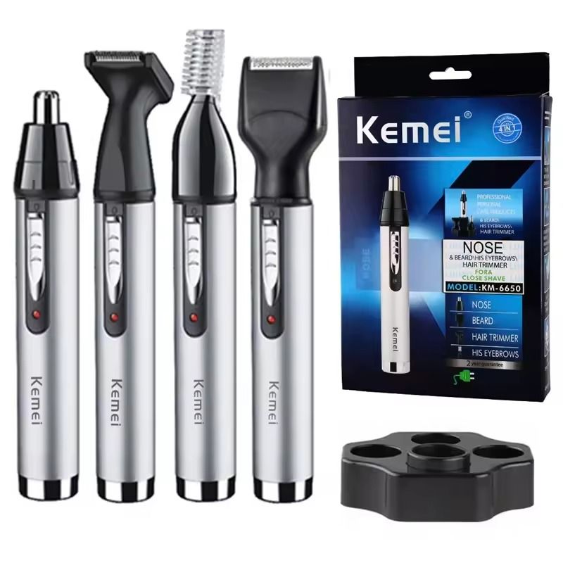 Rechargeable All in One Nose Ear Hair Trimmer Grooming Kit for Men