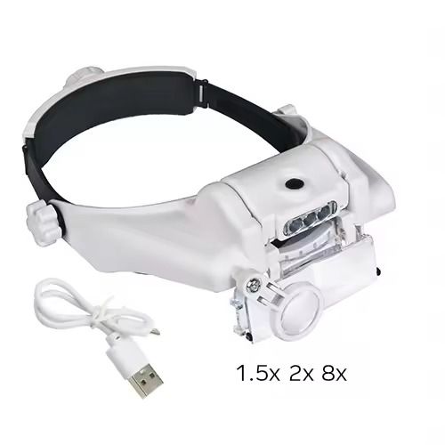 Rechargeable LED Magnifying Glasses for Watch Repair and Precision Work