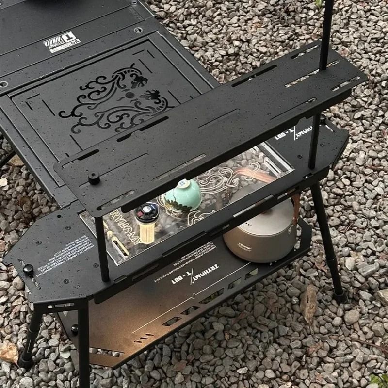 Tryhomy Tactical Folding Camping Table Lightweight Aluminum