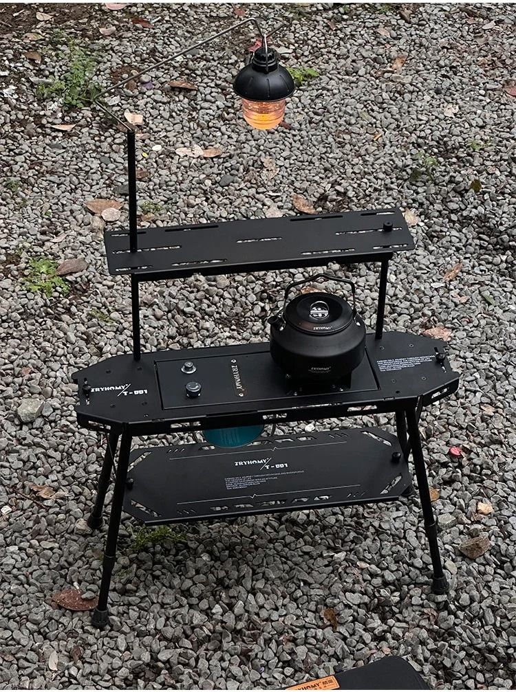 Tryhomy Tactical Folding Camping Table Lightweight Aluminum
