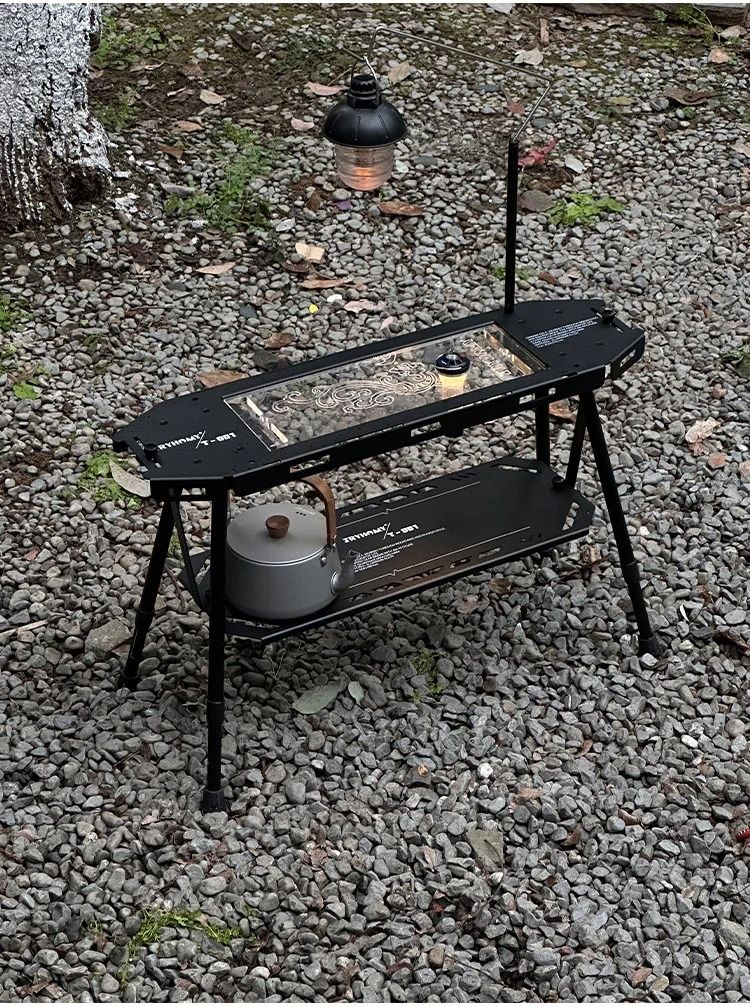 Tryhomy Tactical Folding Camping Table Lightweight Aluminum