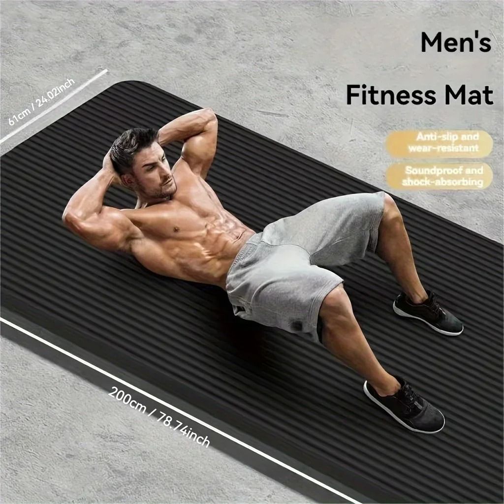 NBR Non Slip Thick Yoga Mat Durable Home Fitness Exercise Mat