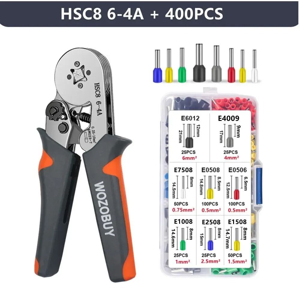 Ferrule Crimping Tool with Precision Pliers for Electrical Wire Terminal Repair and Connection