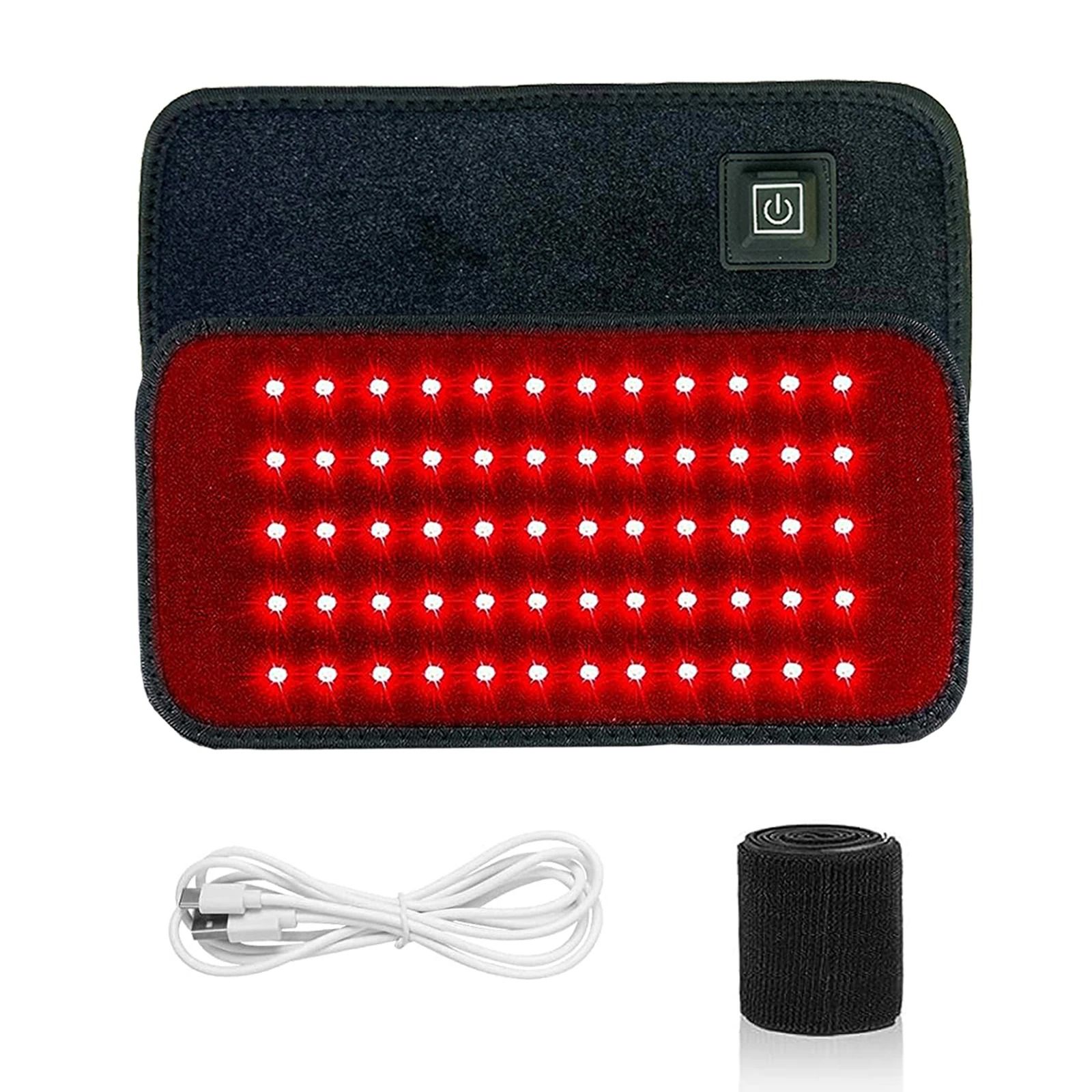 Red and Infrared Light Therapy Belt with 60 LEDs for Waist Slimming and Muscle Recovery