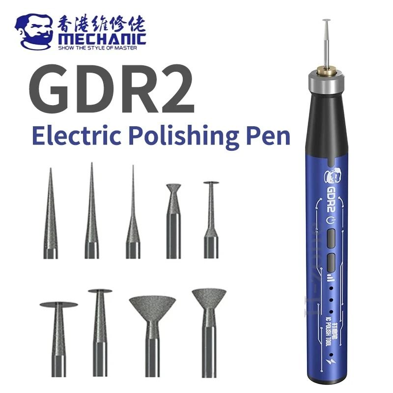 Mechanic GDR2 Electric Polishing Pen for PCB IC Mobile Phone Repair