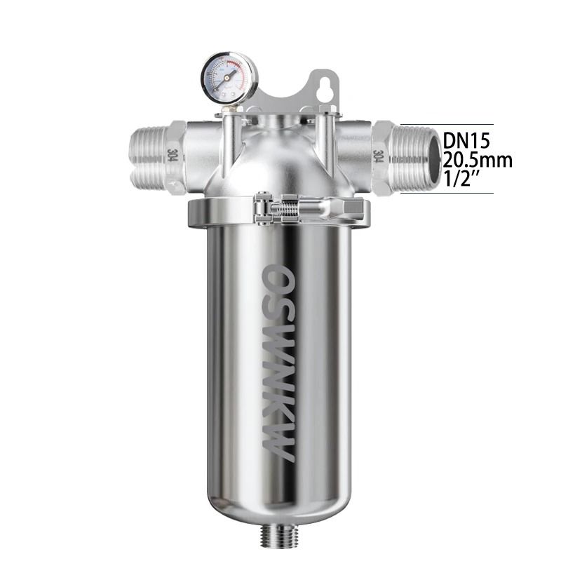 Whole House 40 Micron Sediment Water Filter with 316 Stainless Steel Mesh