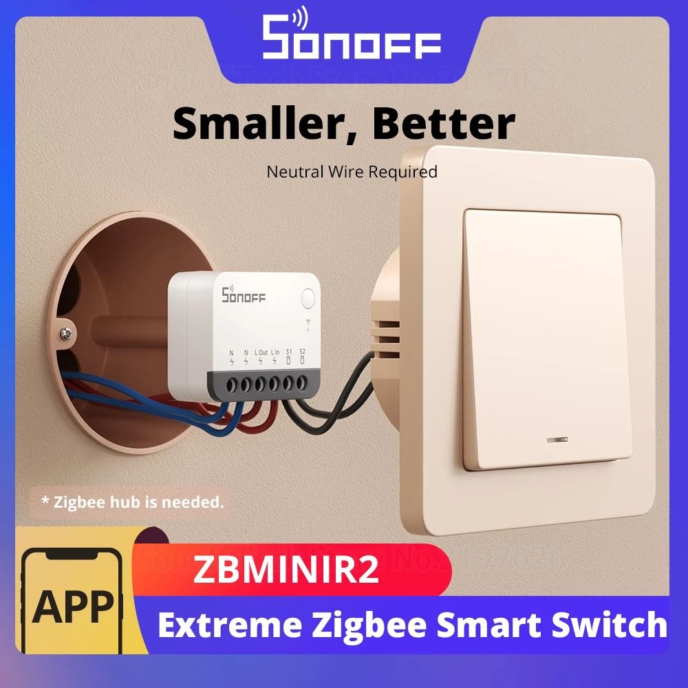 SONOFF ZBMINIR2 Extreme Zigbee Smart Switch Compact Smart Relay Module