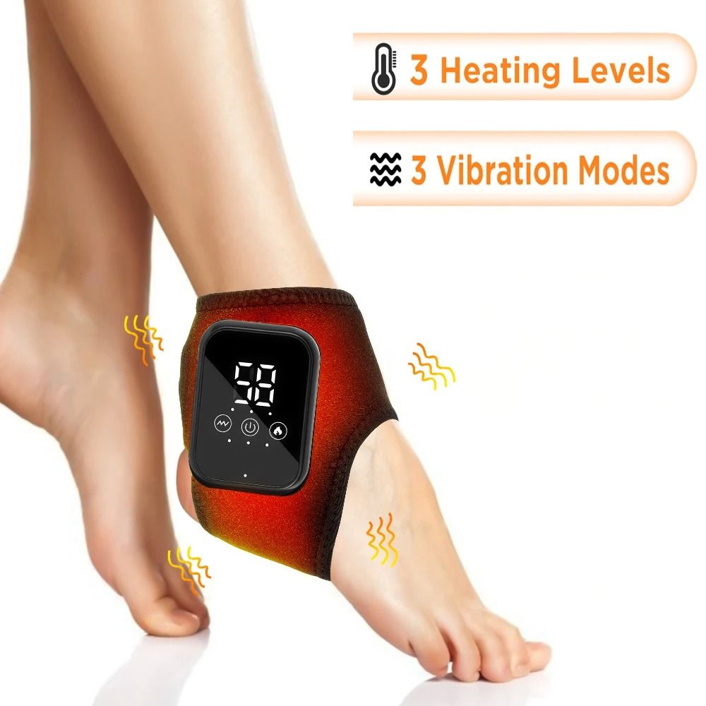 Electric Foot and Hand Massager with Vibration and Heat Therapy