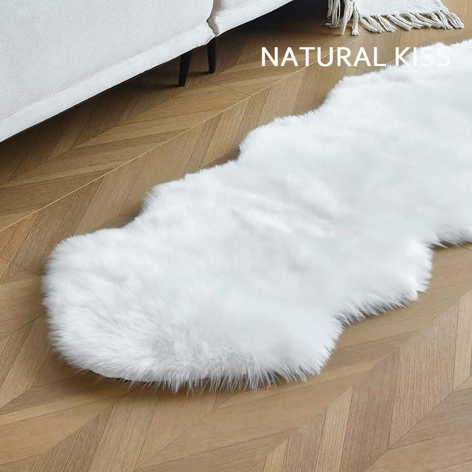 Faux Sheepskin Fur Soft Carpet Washable Fluffy Rug for Floor or Furniture