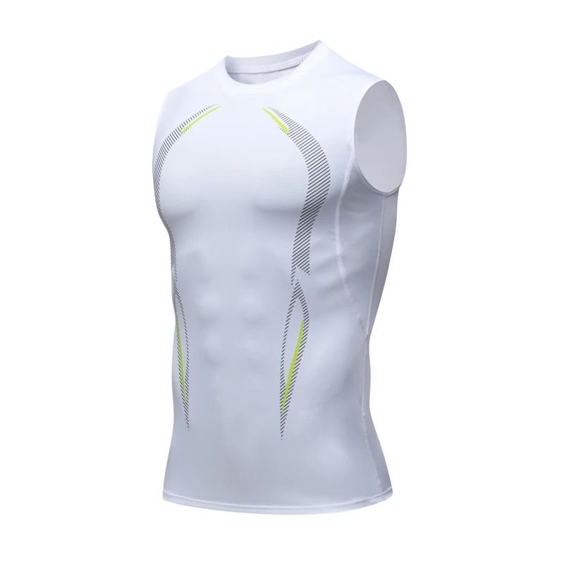 Mens Compression Tank Top Running Gym Shirt Sleeveless Quick Dry Workout Muscle Vest