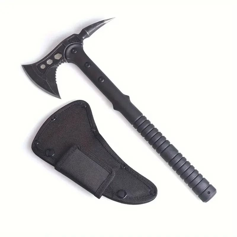 Portable Multifunctional Survival Axe with Hammerhead and High Toughness Handle
