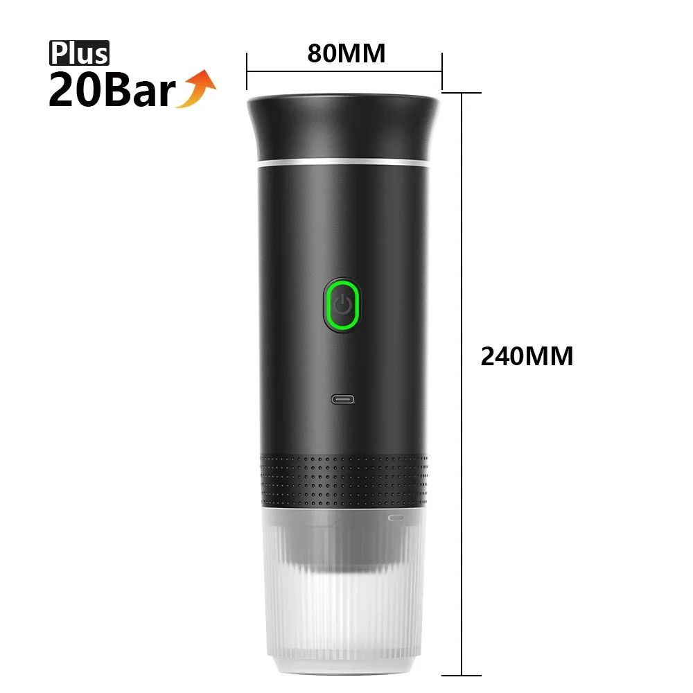 Wireless Electric Portable Espresso Coffee Maker for Car Home and Camping
