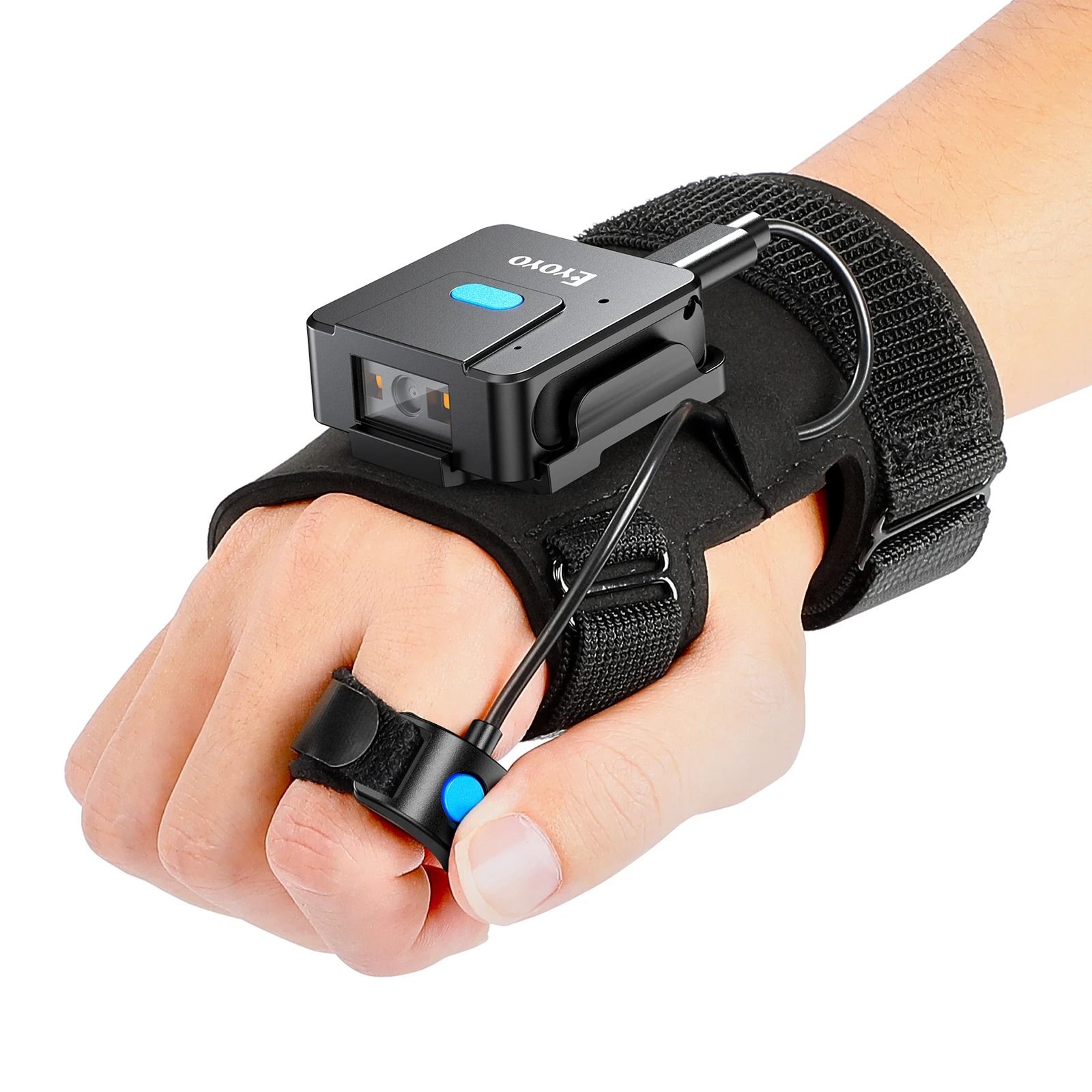 Eyoyo Bluetooth Barcode Scanner Wearable Glove with 1D and 2D QR Code Reader