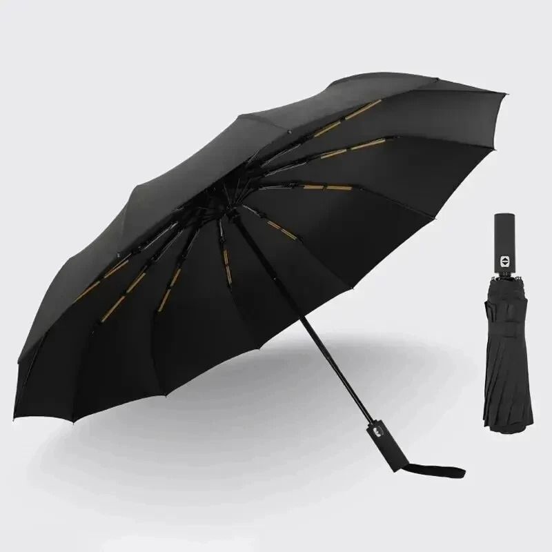 Windproof Double Layer Fully Automatic 12 Bone Umbrella UV Resistant Folding