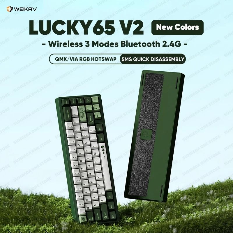 Lucky65 V2 65 Keys Mechanical Keyboard with Aluminum Case RG