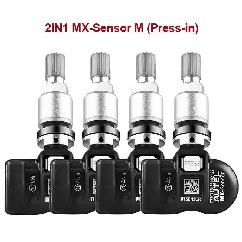 Autel 2 in 1 TPMS Universal MX Sensor 315MHz 433MHz Programmable Automotive Tool 4 Piece Set