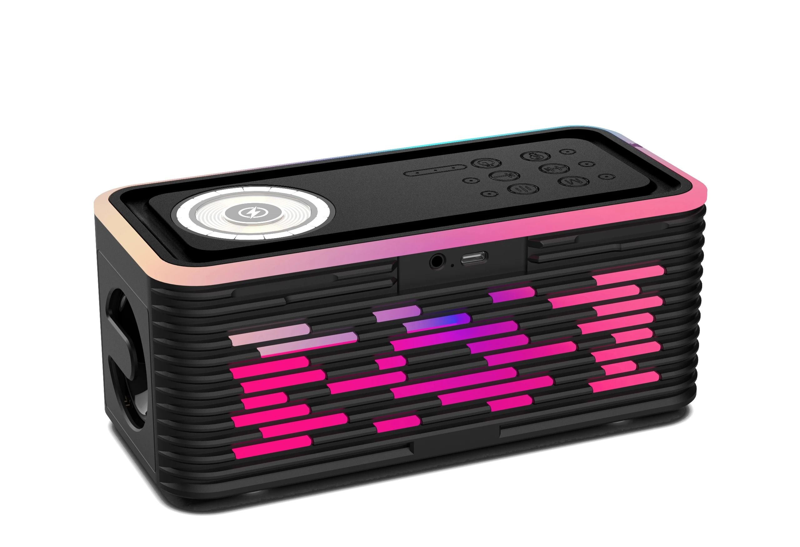 CRELANDER Y19 Bluetooth Speaker with Wireless Charging and RGB LED