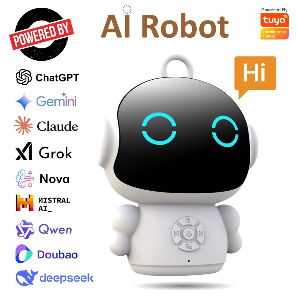 Tuya Smart AI Robot WiFi Educational Learning Companion for Kids Voice Interactive Speech Toy