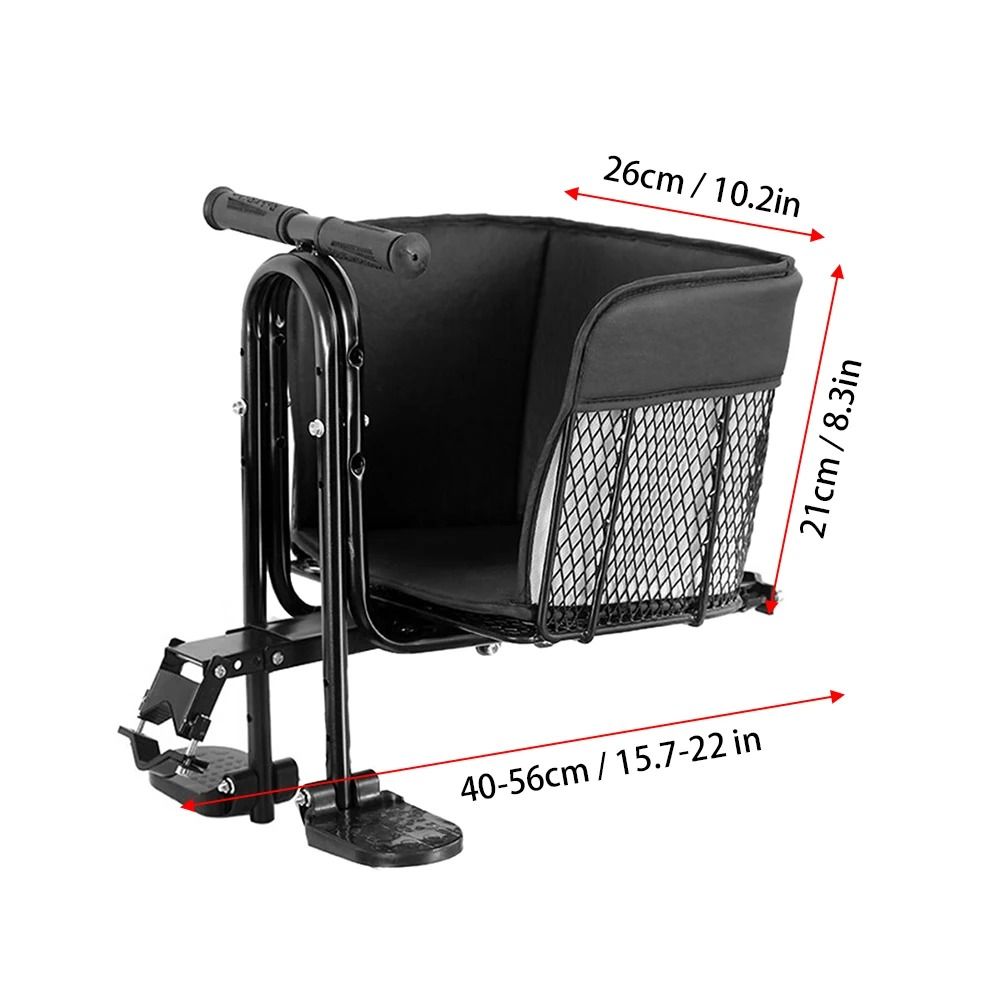 Lixada Front Bike Child Safety Seat with Pedals and Backrest