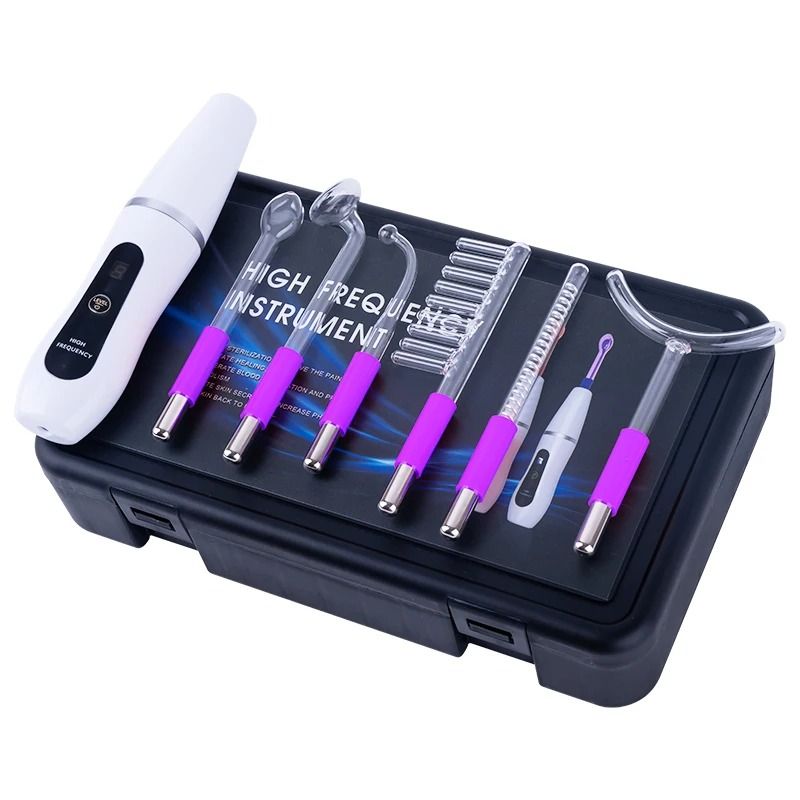 6 in 1 High Frequency Wand Professional Home Spa Device for Acne and Skin Firming