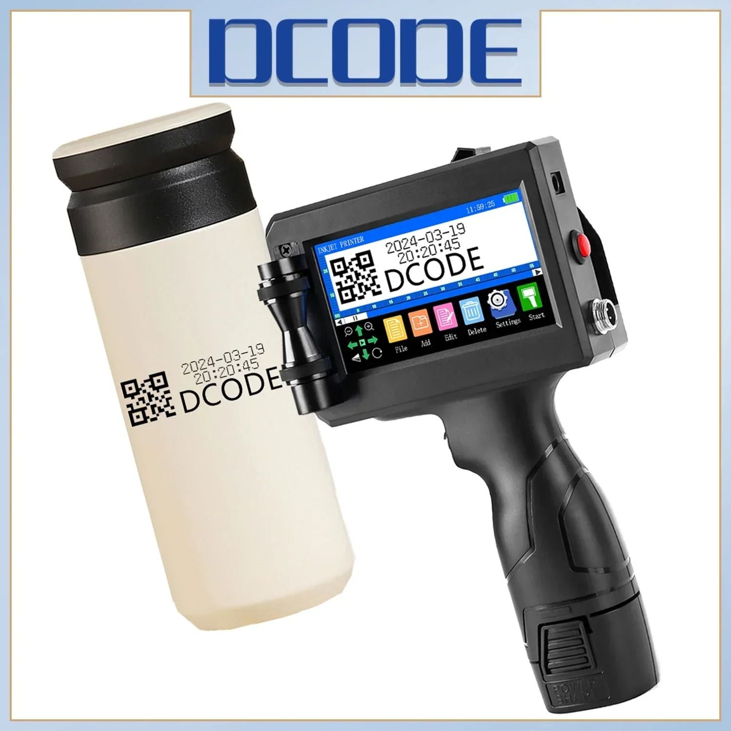DCODE 1750PLUS Portable Handheld Inkjet Printer Text QR Barc | Inspire ...