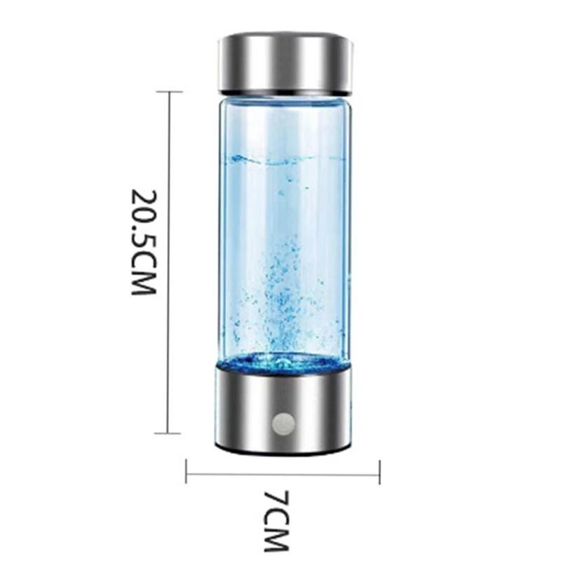Hydrogen Rich Water Generator Bottle Portable Electric USB Titanium Filter Cup