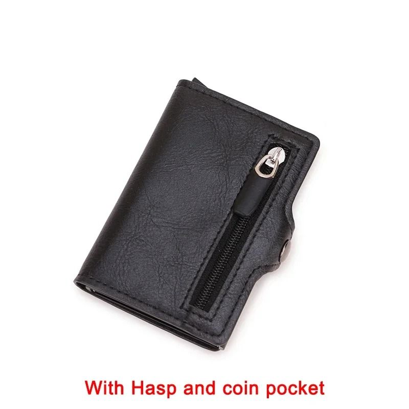 Carbon Fiber RFID Blocking Metal Credit Card Holder Wallet