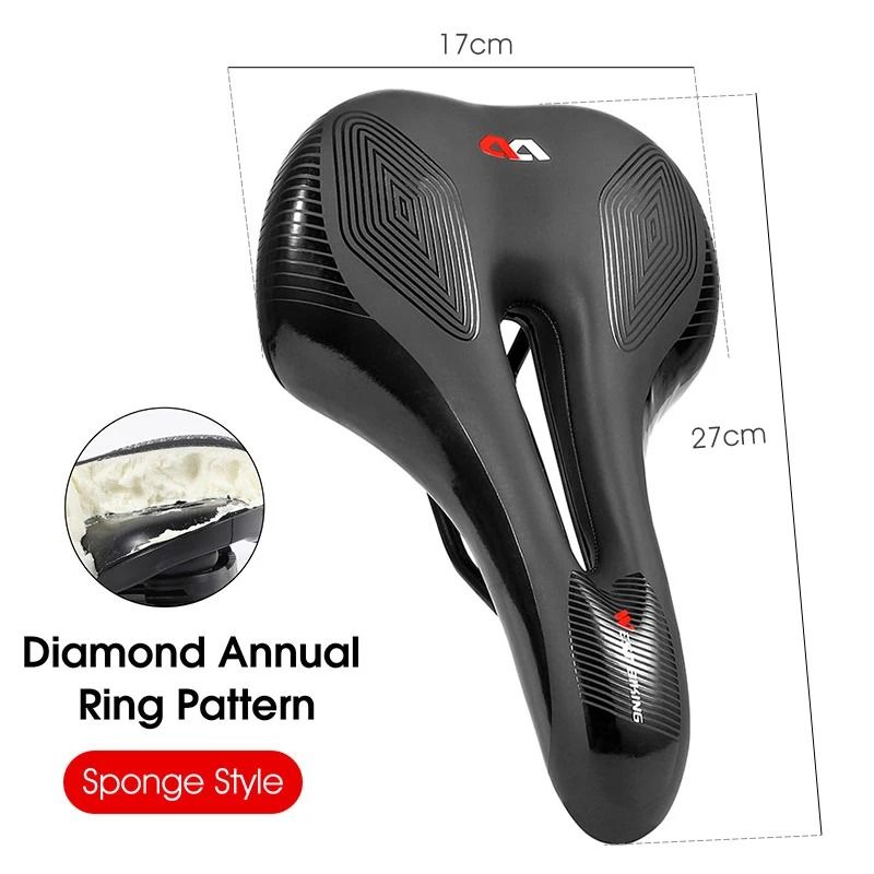 West Biking MTB Bike Bicycle Saddle Rail Hollow Breathable Absorption Rainproof Comfortable Sponge Road Cycling Seat