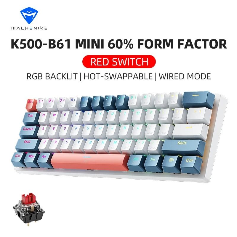 Machenike K500 B61 Mini Mechanical Keyboard