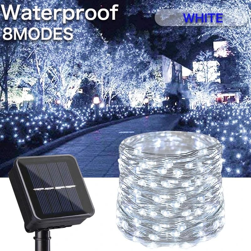 Ultra Long Solar 1000 LED String Fairy Lights for Outdoor