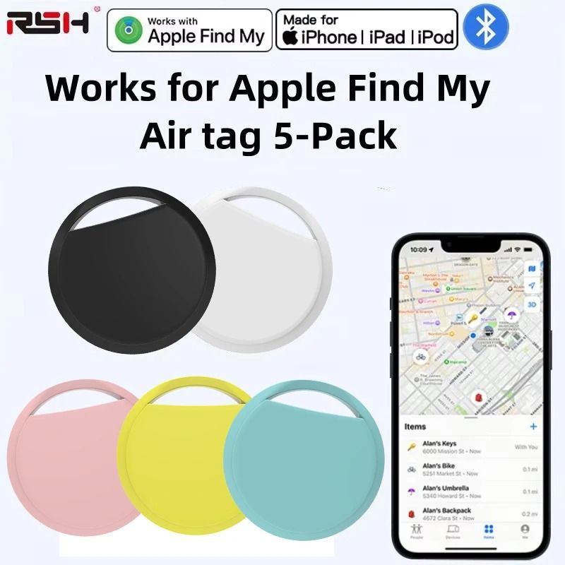 Smart Air Tag Bundle for iOS Devices Find My Compatible Tracker Kit