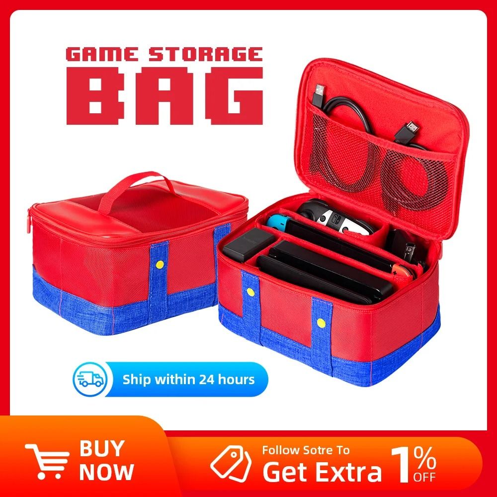Large Protective Carrying Case for Nintendo Switch OLED and | Inspire ...