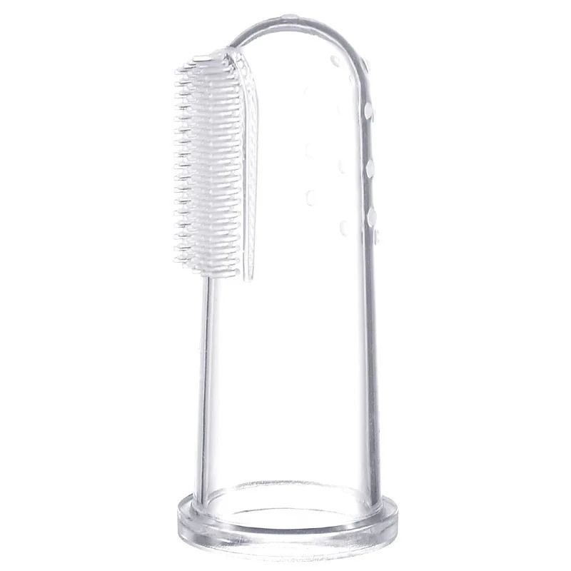 Super Soft Pet Finger Toothbrush Food Grade Silicone 360 Degree Teeth Care for Dogs and Cats