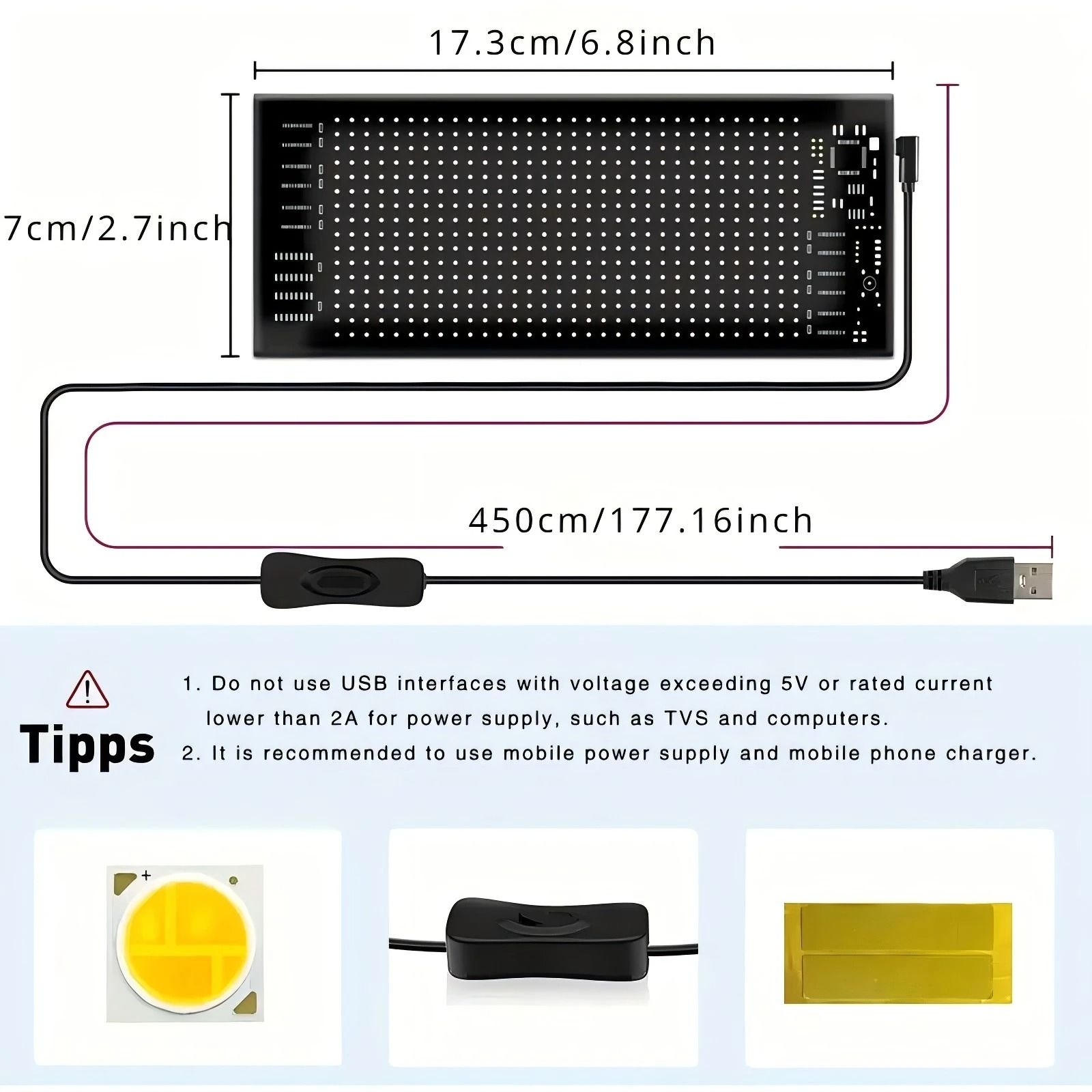 Huge Bright Devil Eyes LED Light Programmable Scrolling LED Sign Flexible Screen for Store and Car Displays