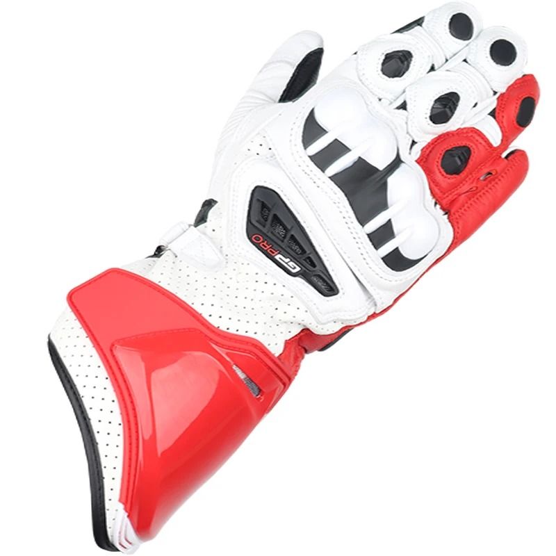 Two X Gp Pro Motorcycle Leather Long Protection Motorbike Racing Touch Screen Gloves