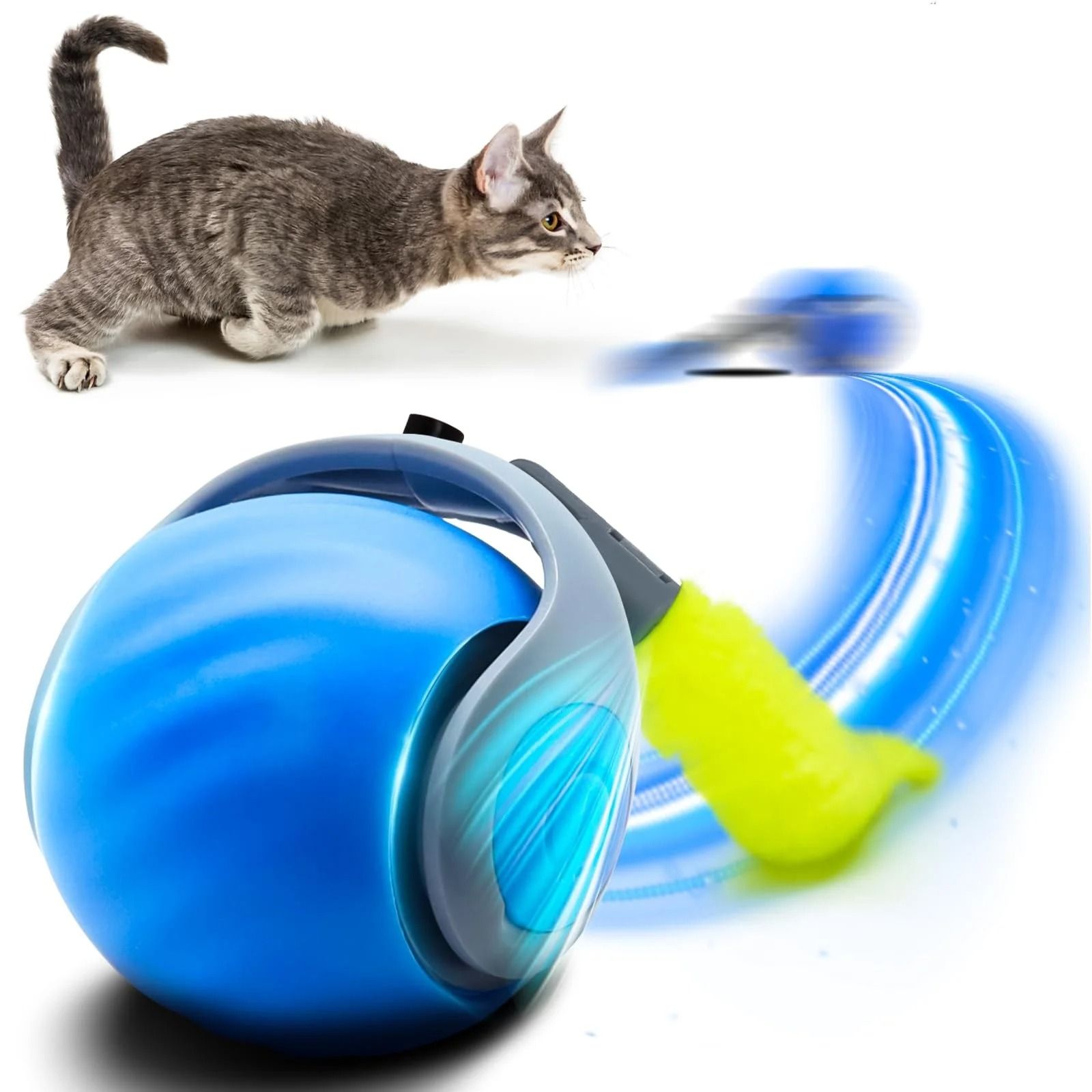 Interactive Rolling Ball Toy for Cats and Dogs USB Rechargeable Smart Pet Toy