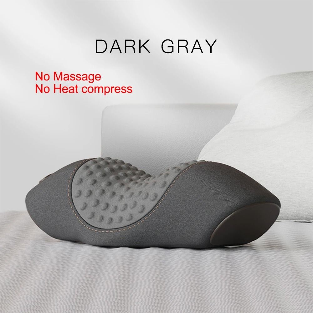 Electric Neck Massage Pillow Heating Vibration Neck Massager Back Cervical Traction Memory Foam Spine Support