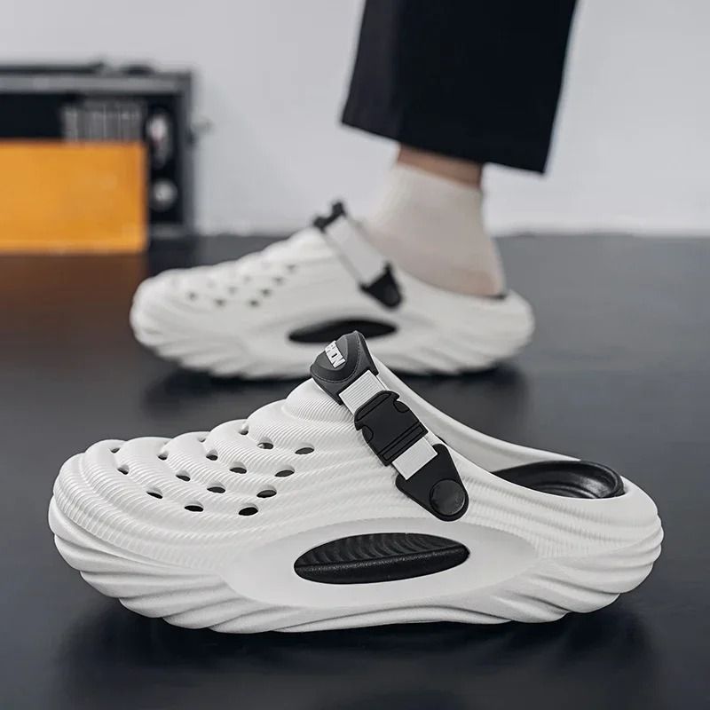 Unisex Summer Slippers Men Clogs Platform Women Beach Sandals Outdoor Casual Non-Slip Footwear