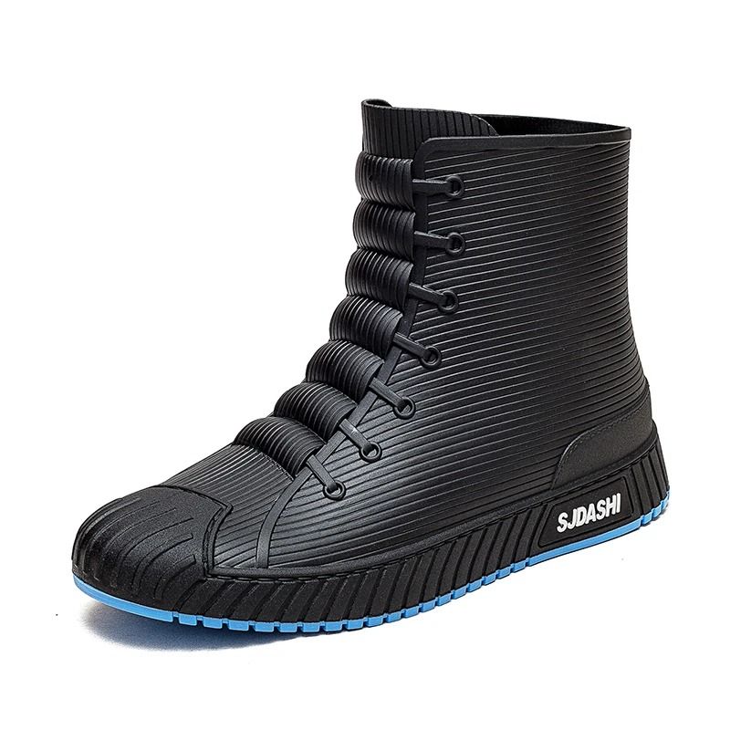 Rain Boots For Men Women Mid Calf Waterproof Winter Lined Outdoor Anti Slip Shoes