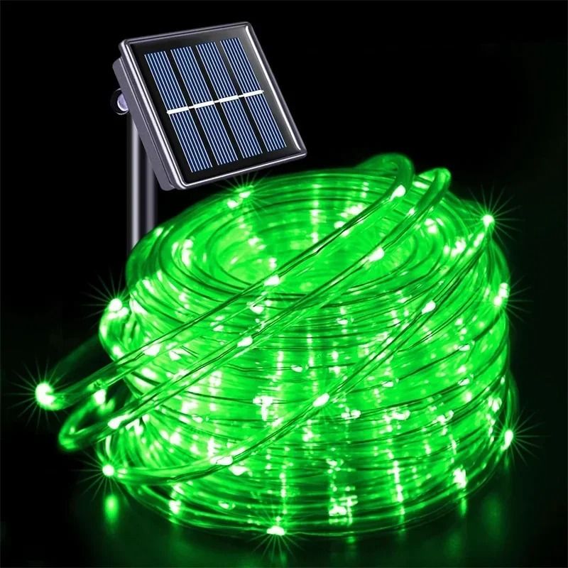 8 Modes Solar Rope Hose Lights LED String Lights Outdoor Decoration