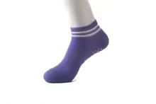 Grip Socks for Women Non Slip Pilates Yoga Socks with Double Stripes