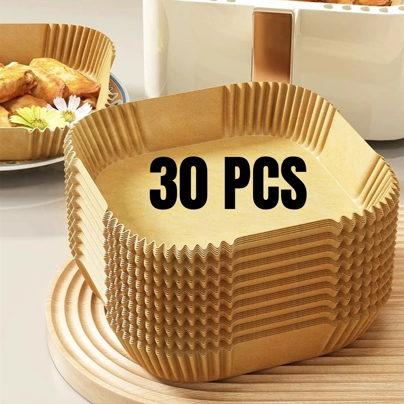Air Fryer Paper Liners Disposable Oil Proof Waterproof Baking Paper Sheets