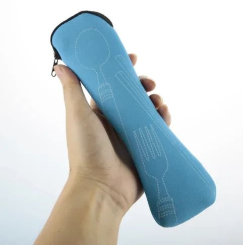Portable Tableware Bag Cutlery Storage Pouch for Travel Picnic