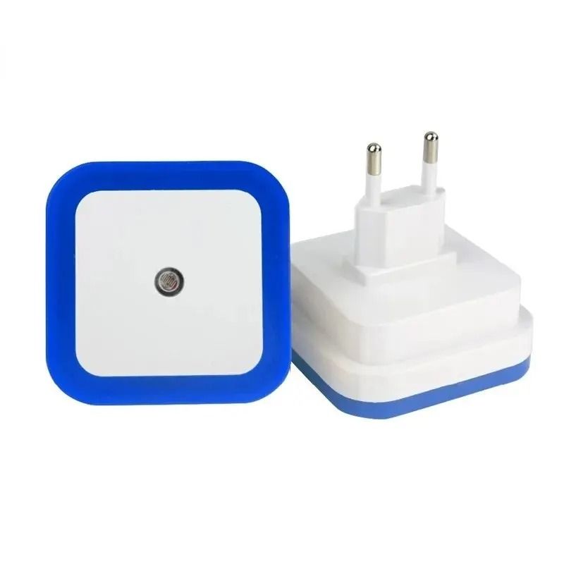 Wireless Sensor LED Night Light EU US Plug Mini Square Night Light