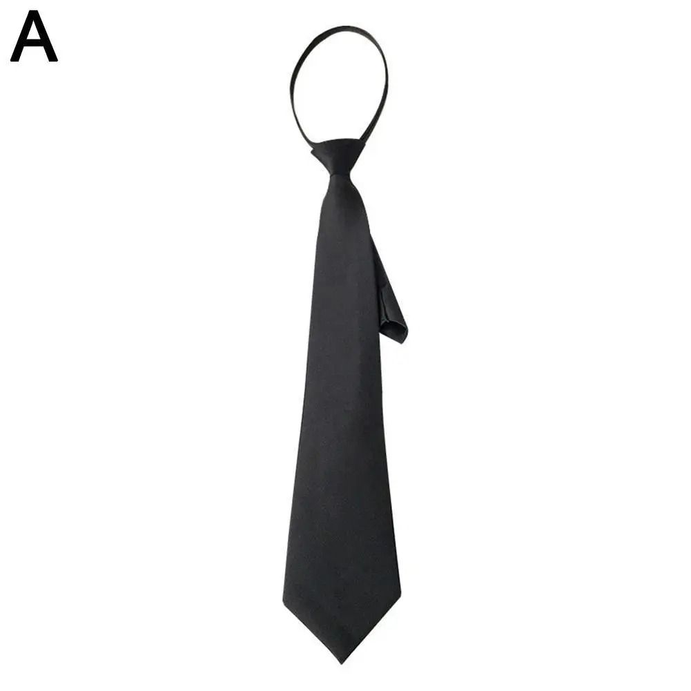 Unisex Silk Narrow Neck Tie Retro Korean Style for Men and Women