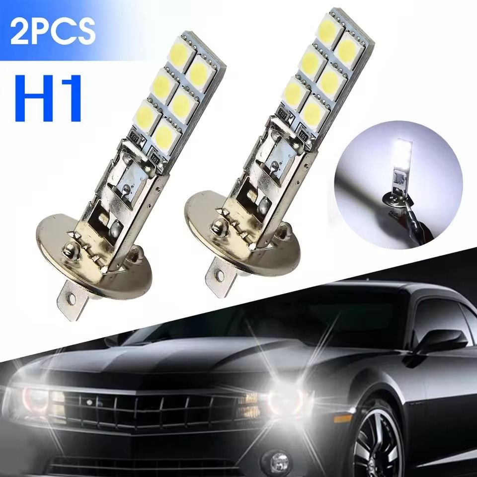 H1 Super White LED Headlight Fog Light Bulbs Kit
