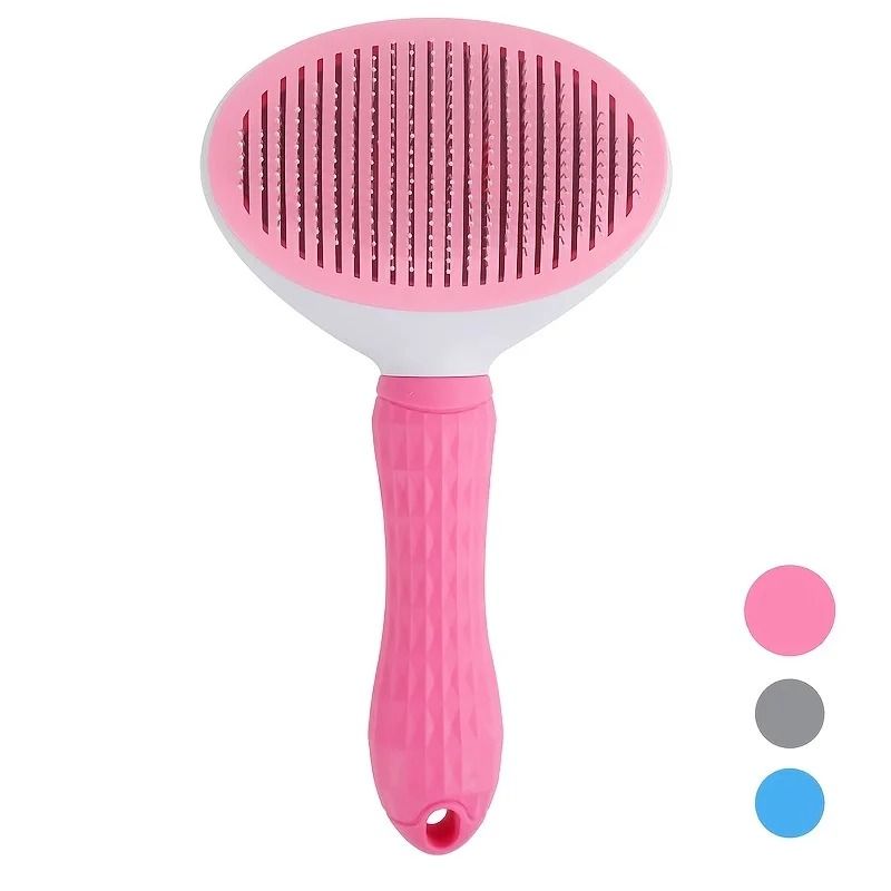 One Click Pet Hair Removal Comb for Easy Dog and Cat Grooming