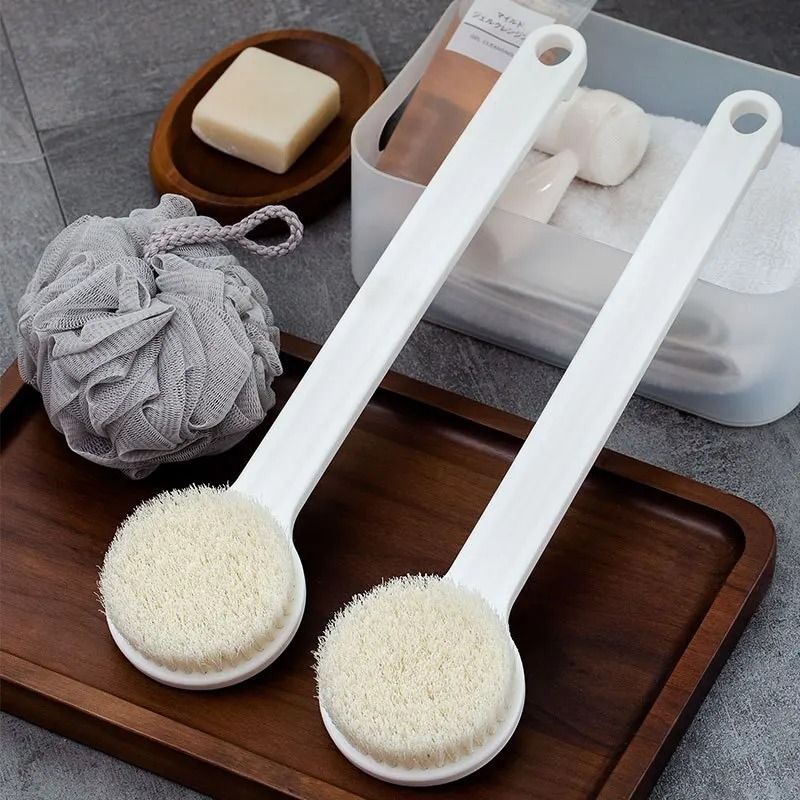 Japanese Bath Brush Long Handle Soft Hair Body Scrub Brush